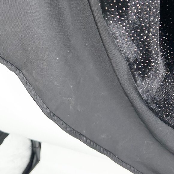 Talbot Runhof Black Metallic Eternity-Sleeve Velvet Gown - Picture 11 of 11